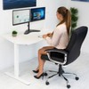 Mount-It! Double Monitor Desk Stand Fits 21 - 32 Inch Computer Screens | Freestanding Base | 2 Heavy Duty Full Motion Adjustable Arms - 2 of 4