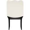 Meridina Furniture,Shaw Cream Chenille Fabric Upholstered Dining Chair - 3 of 4