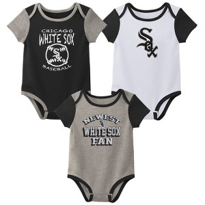 MLB Chicago White Sox Infant Boys' 3pk Bodysuit - 1 of 4