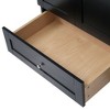 NicBex 35" Bathroom Storage Cabinet without Sink, Bathroom Vanity, 4 Spacious Drawers and 1 Cabinet for Bathroom, Black - 3 of 4