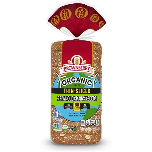 Brownberry Organic Thin Sliced 22 Grains And Seeds Bread - 20oz : Target