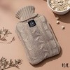 EBF Home Huddle Hush Hot Water Bottle, Hot Water Pack for Hot and Cold Compress, Ideal for Menstrual Cramps, Neck Shoulder Pain Relief - 2 of 4