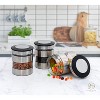 Airtight Food Storage Container for Kitchen Counter with Window, Set of 3 - 4 of 4
