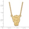 Black Bow Jewelry 10k Yellow Gold North Carolina State Wolfpack NCAA Necklace 18 Inch - 2 of 4
