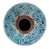 Storied Home Decorative Round Terracotta Vase with Floral Pattern with Distressed Finish, Blue - 4 of 4
