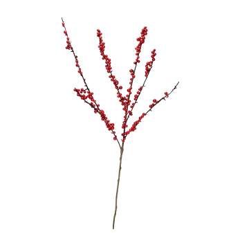 Northlight 25-Inch Red Berries Artificial Christmas Twig Branch Spray