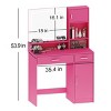 KTMBDW Vanity Desk with Mirror and LED Light Strip,Dressing Table with Drawer, 3 Level Storage Dresser&3 Lighting Modes, Suitable for Bedroom - 4 of 4