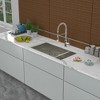 Double Bowl(60/40) Undermount Sink- 28inx19in Double Bowl Kitchen Sink 16 Gauge with Two 10in Deep Basin - 3 of 4