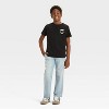Boys' Short Sleeve Halloween "Glow In the Dark" Monster Fangs Graphic T-Shirt - Cat & Jack™ Black - 4 of 4