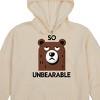 So Unbearable Youth Girl’s Tofu Long Sleeve Cosplay Hoodie With 3D Ears - 2 of 2