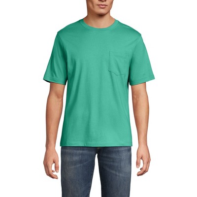 Lands' End Men's Super-T Short Sleeve T-Shirt with Pocket