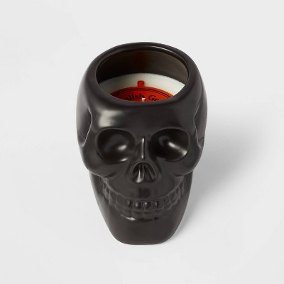 Ceramic Skull Figural Black Candle - Hyde & EEK! Boutique™