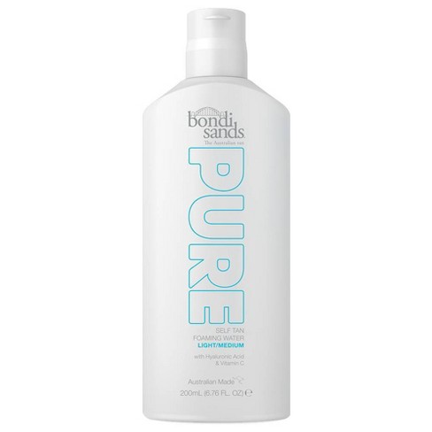 bondi sands pure self tan foaming water light medium 6 76 fl oz target