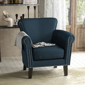 Brice Vintage Studded Club Chair - Christopher Knight Home - 1 of 4