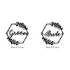 1 Pair Mr and Mrs Chair Signs Wooden Bride and Groom Signs Decoration Chair Back Hanging Pendant with Ribbon Wedding Hanging Sign for Wedding - 2 of 4