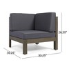 Maggift Patio Seating Sets Outdoor, Featuring Unique Design, Ideal for Chats, Perfect for Gardens, Living Spaces, Gray, 88.5"*88.5"*26.5" - 4 of 4