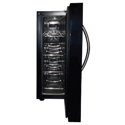 Koblenz Black Stainless Steel 4-Bottle Thermoelectric Wine Cooler