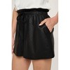 Women's Snake Faux Leather Shorts - SPIN - 2 of 3
