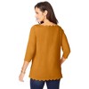 Jessica London Women's Plus Size Scallop Boatneck Tunic - 3 of 4