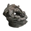 Northlight 27" Faux Wood and Rock Outdoor Garden Water Fountain - 2 of 2