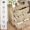 Bedroom Dressing Table with 3 Drawers, 28" Wide Modern Chest of Drawers with Metal Handles, Wooden Storage Cabinet for Bedroom, Living Room, Hallway - 4 of 4