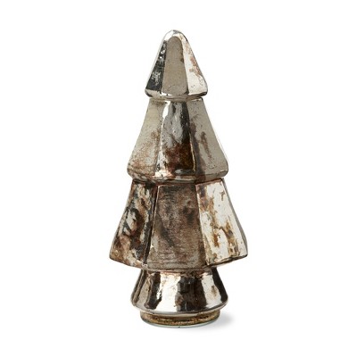 tag Lustre Blown Glass Christmas Tree Decoration for Tabletop or Mantel Large 9.25 inch