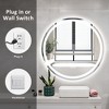 Maxax Modern Round Frameless Led Bathroom Vanity Mirrors Anti-Fog, Dimmable Lights And Shatterproof Mirror - 3 of 4