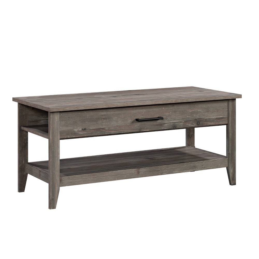 Photos - Coffee Table Sauder Summit Station Lift Top  Pebble Pine - : Industrial Styl 