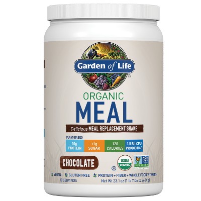 Garden of Life Organic Vegan Meal Replacement Shake Mix - Chocolate - 23.1oz
