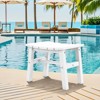 Hyleory HDPE Portable Ottoman,Ergonomic Curved Outdoor Stool - 3 of 4