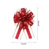 Unique Bargains Christmas Wedding Car Basket Gift Wrapping Big Pull Bow 5 Pcs - 2 of 4