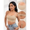 INSPIRE CHIC 2 Pcs Women's Push Up U Back Adjustable Straps Full Cup Wirefree Tube Convertible Bras - 3 of 4