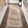 Washable Rug Vintage Area Rug Non Slip Non Shedding Rugs Medallion Distressed Low Pile Rug Oriental Accent Throw Carpet for Living Room Bedroom - 4 of 4