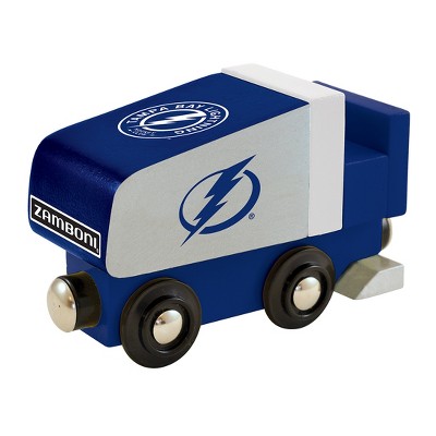 MasterPieces NHL Tampa Bay Lightning Real Wood Toy Train Zamboni