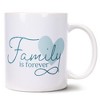 Elanze Designs Family is Forever Heart 11 Ounce White Ceramic Coffee Mug - 2 of 2