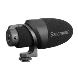 Saramonic CamMic Camera-Mount Shotgun Microphone for DSLR Cameras + Smartphones