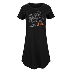Women's - Barbie - Web Head Graphic T-shirt Dress - 1 of 4