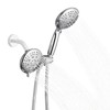 Cobbe 48-Setting High Pressure 3-Way Shower Head Combo, 5" Dual 2 in 1 Showerhead with Stainless Steel Hose, Chrome - 4 of 4