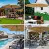 Yescom 13FT Large Outdoor Patio Umbrella UV30+ Wood 8 Rib Pole for Table Beach Yard Garden Wedding Deck Cafe Pool Tan - 2 of 4
