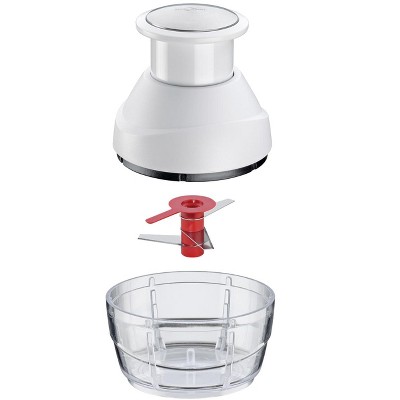 Compact White and Clear Plastic Multi Chopper