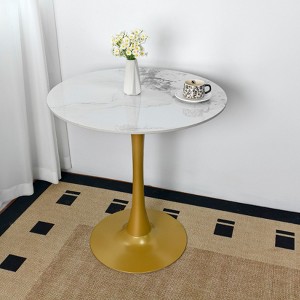 30” Leisure Round Dining Table Bar Height Kitchen Bistro Table with Pedestal Base - 1 of 4