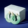 Ross-Simons Jade Hoop Earrings With 14kt Yellow Gold - 3 of 4