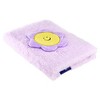 Lena + Liam 5"x7" Purple Furry Plush Flower Bound Journal - 2 of 3