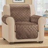 Collections Etc Soft Velvet Waterproof Quilted Furniture Cover - 2 of 3