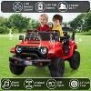 24V Kids Car,2-Seater Ride on Electric Vehicle Truck with Remote Control and LED Lights - 4 of 4