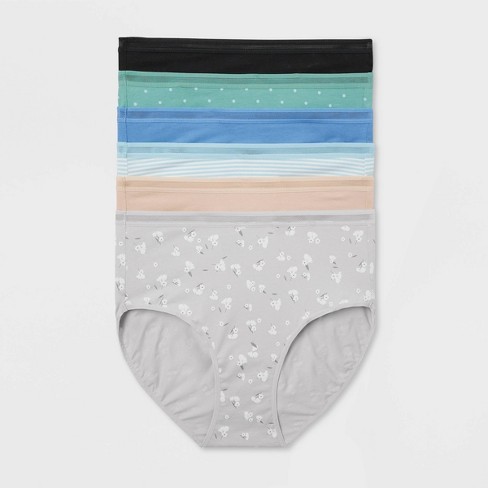 Women s 6pk Cotton Stretch Briefs Auden Assorted Color S Target
