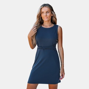 Women's Sleek Sleeveless Dress with Tie Waist - Cupshe - 1 of 4