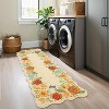 Acekool Washable Floral Area Rug – Soft Low Pile, Non-Slip, Foldable Vintage Design for Living Room & Bedroom - 2 of 4