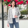 Anna-Kaci Women's Glitter Long Sleeve Open Front Sparkle Party Blazer Jacket - 4 of 4