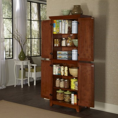 Cottage Oak Freestanding Pantry with Adjustable Shelving